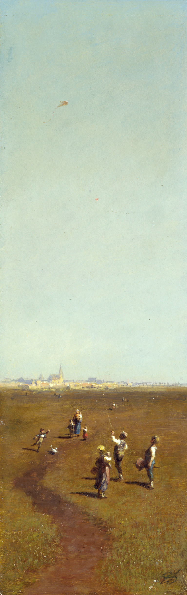 Carl Spitzweg - Drachensteigen