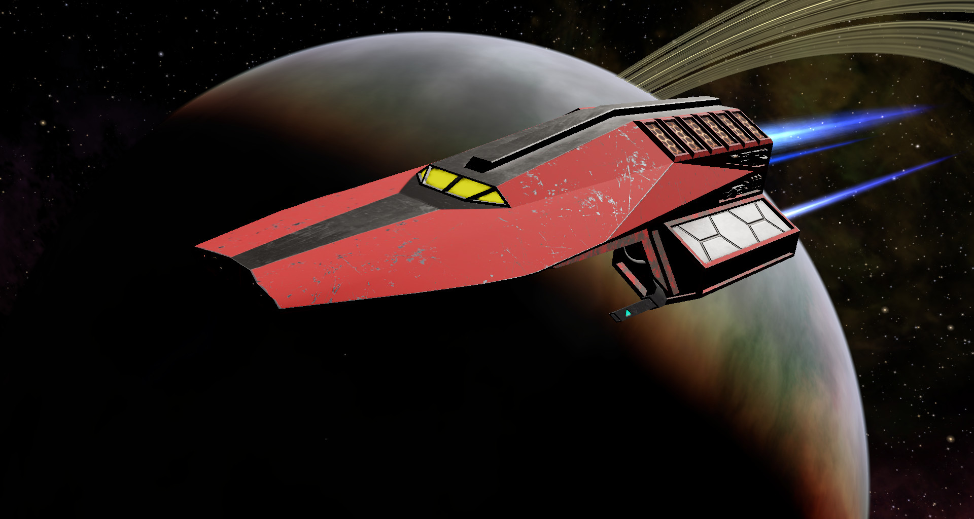 Chrysopelea MK-I spaceship model