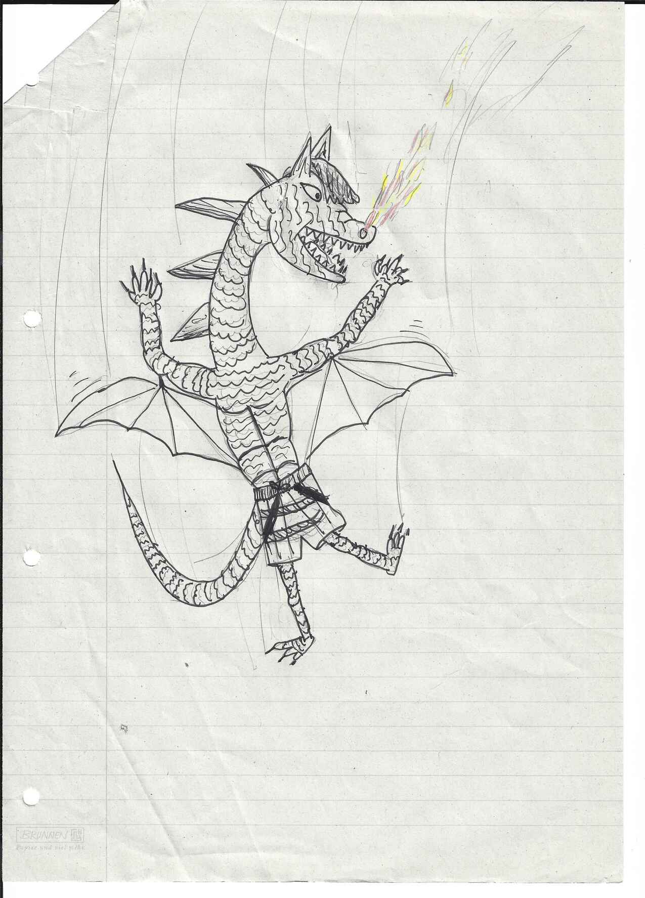 Doodle: dragon fire