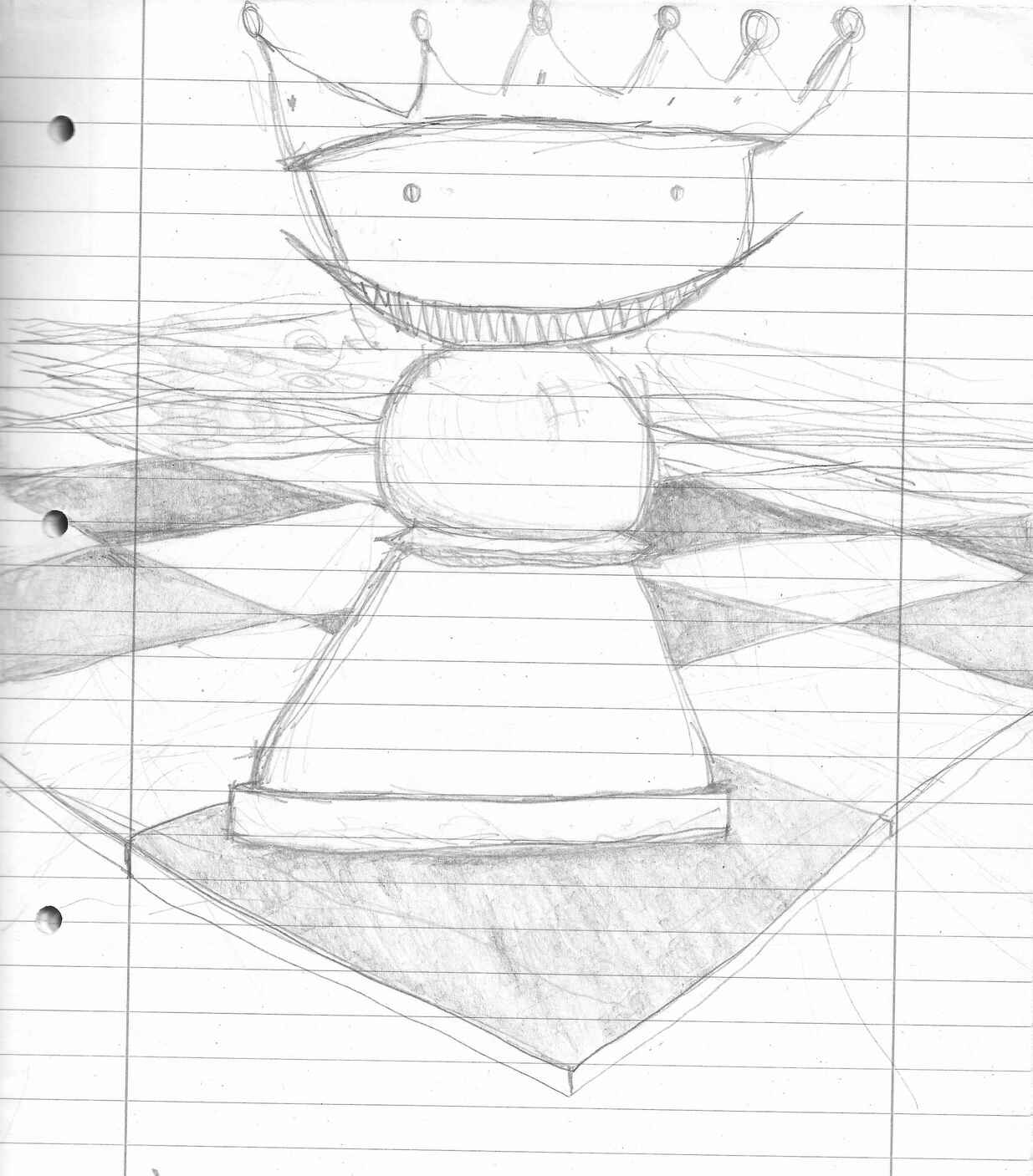 Doodle: evil chess piece